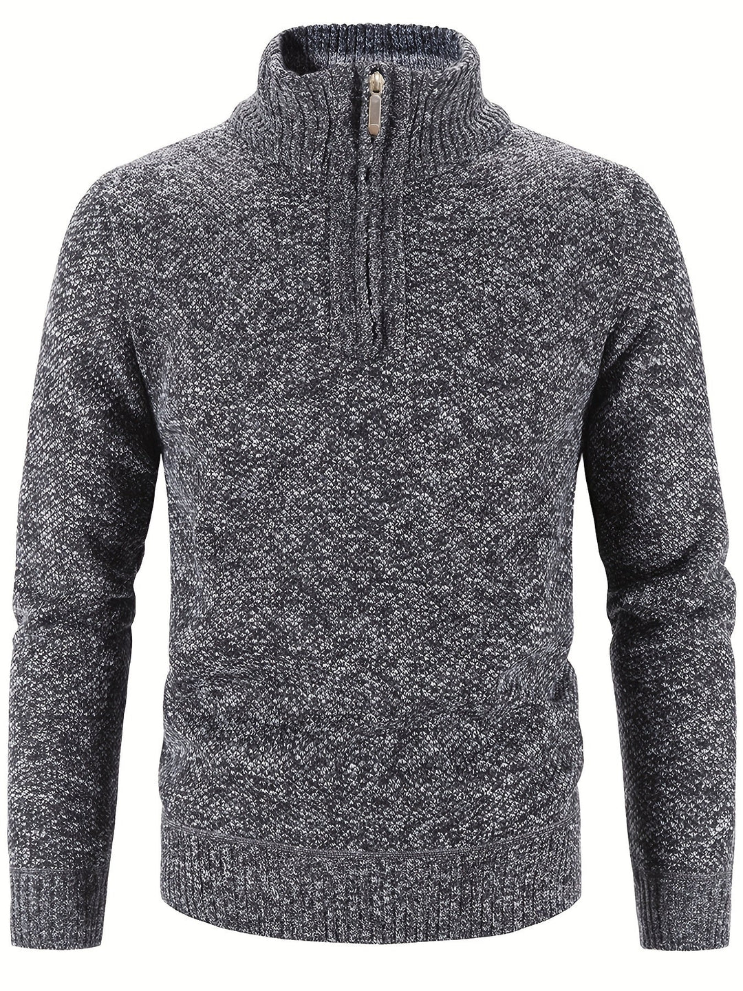 Men's Soft Ribbed Knit Jumper – Relaxed Fit Everyday Layer – view 5