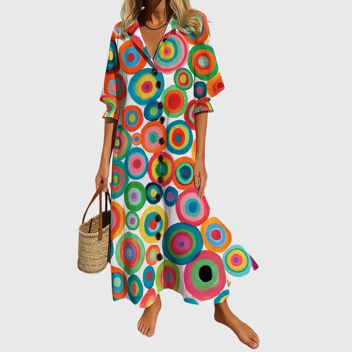 Women's Bohemian Lace Dress - Elegant Slimming Silhouette