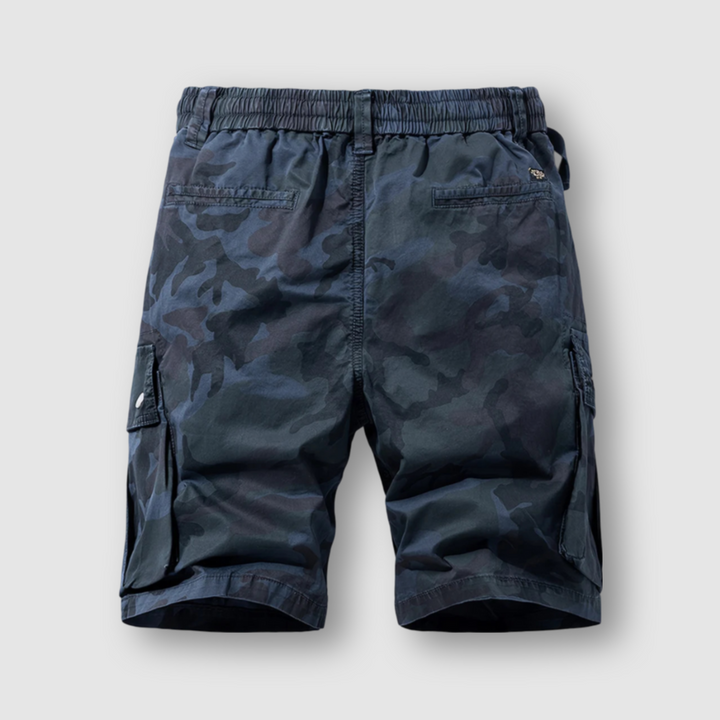 Men's Cotton Camo Cargo Shorts – Drawstring Outdoor Shorts – view 5