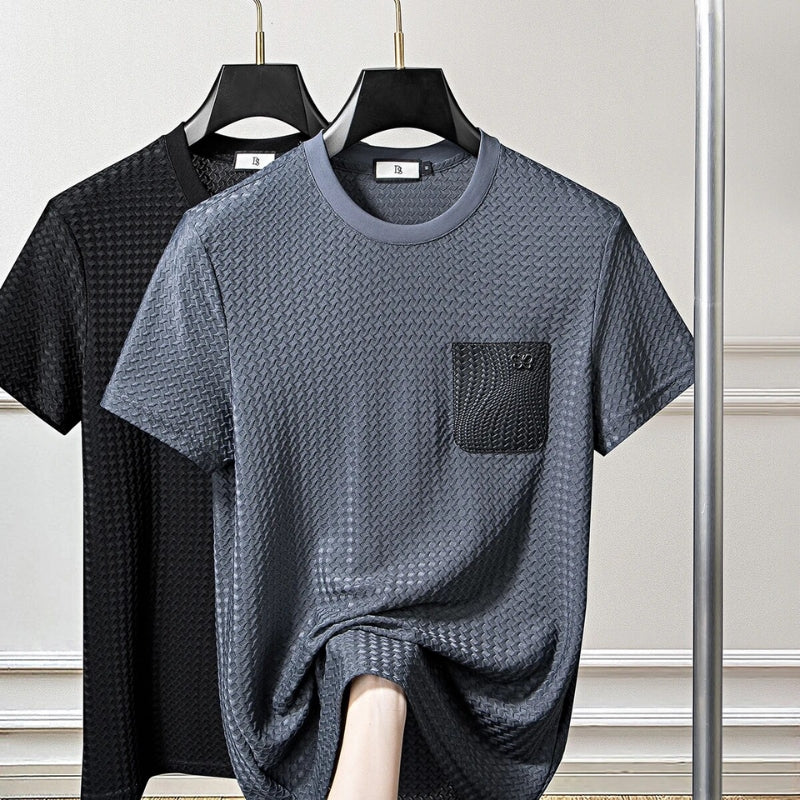 Men's Jacquard Lounge Set – Textured Knit Co-ord for Easy Days