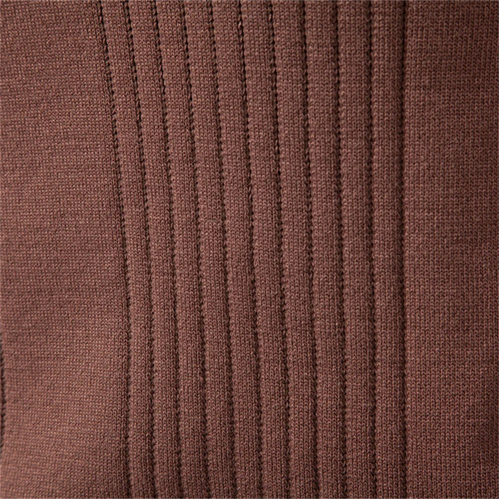 Men's Fine-Gauge Ribbed Knit Polo Shirt – Smart Casual Wear – view 10