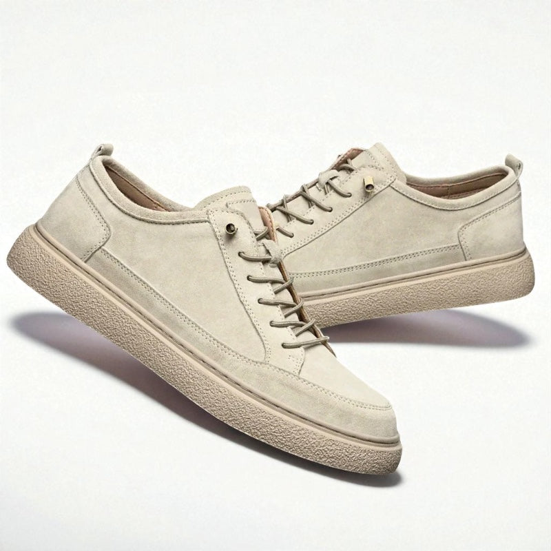 Men's Suede Lace-Up Trainers – Lightweight Casual Shoes – view 11