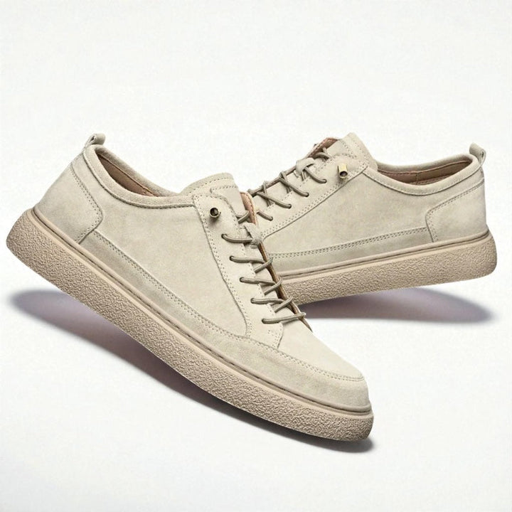 Men's Suede Lace-Up Trainers – Lightweight Casual Shoes – view 11