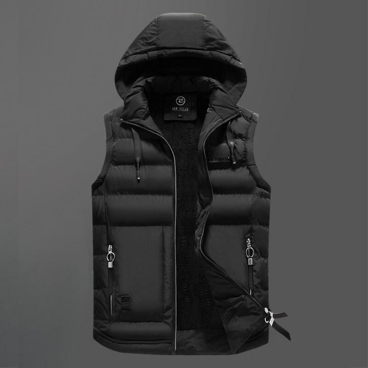 Men's Down-Filled Gilet – Porter Hooded Insulated Bodywarmer