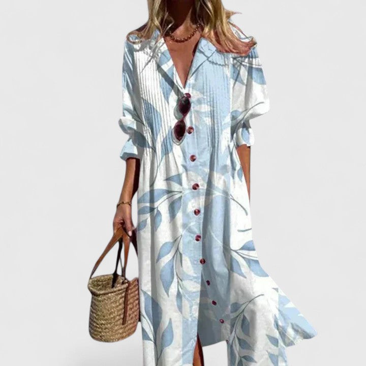 Women's Elegant Boho Dress - Bold Colors, Effortless Any Occasion