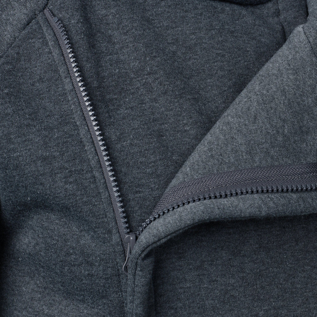 Men's Cotton-Blend Crossover Hoodie – Midweight Fleece Pullover – view 5