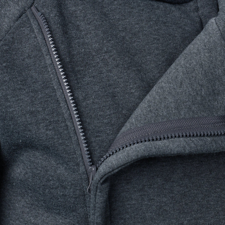 Men's Cotton-Blend Crossover Hoodie – Midweight Fleece Pullover – view 5