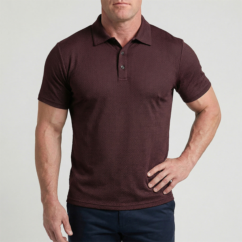 Men's Stretch Cotton Comfort Polo Shirt – Breathable Everyday Wear