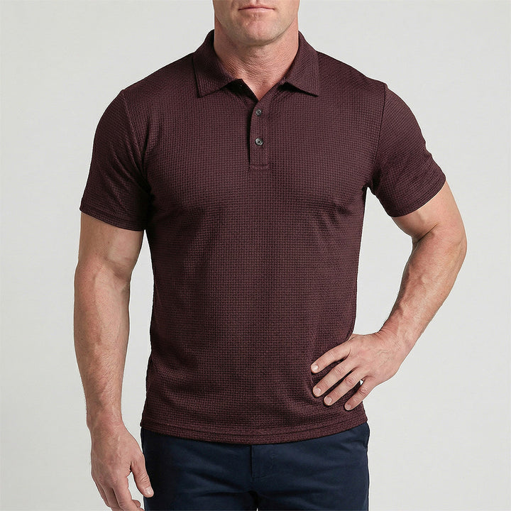 Men's Stretch Cotton Comfort Polo Shirt – Breathable Everyday Wear