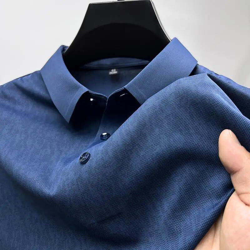 Men's Silk-Touch Tailored Shirt – Breathable Smart-Casual Wear – view 2