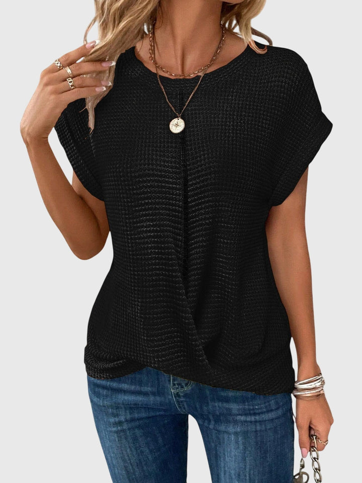 Women's Classic Crew Neck Blouse - Timeless and Versatile