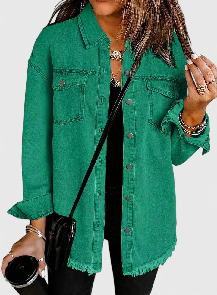 Women's Denim Jacket - Effortless Layering & Timeless Style