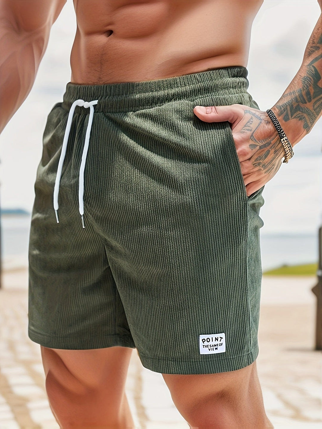 Men's Lightweight Casual Shorts – Breathable Drawstring Comfort