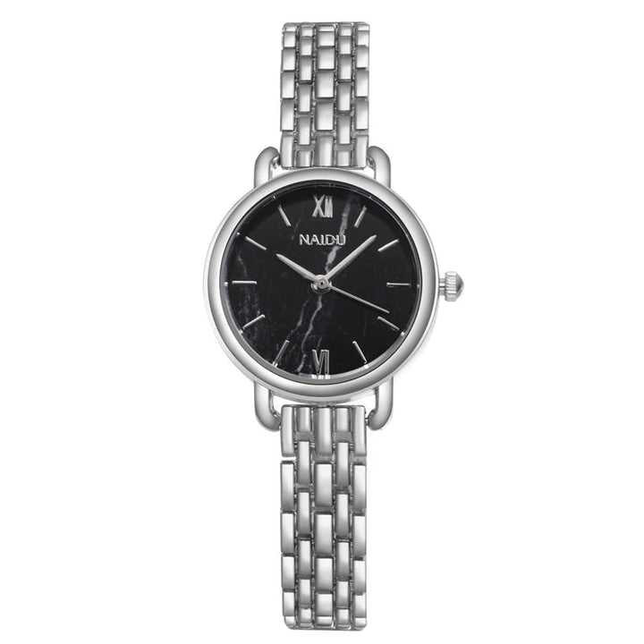 Women's Siena Marble Dial Watch – Stainless Steel Quartz Timepiece – view 9