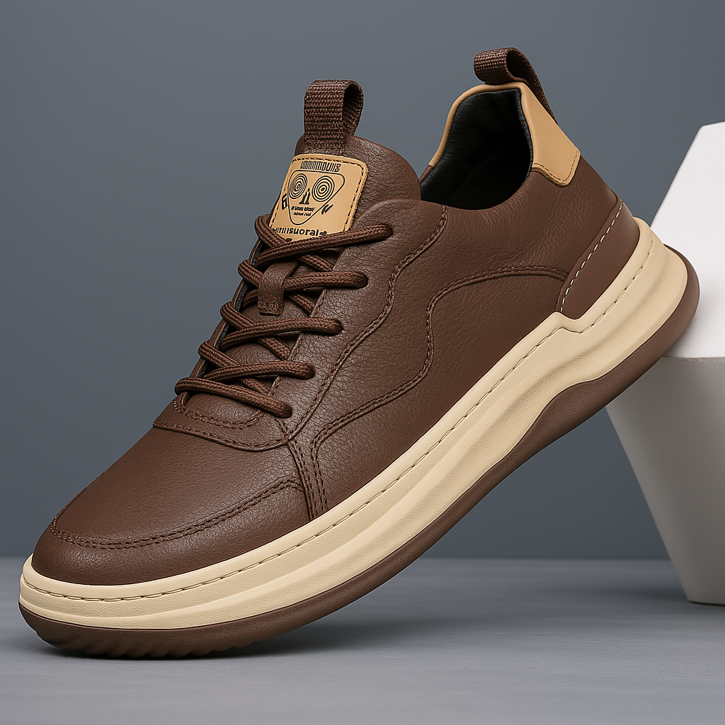 Men's Leather Low-Top Trainers – Hudson Smart Casual – view 7