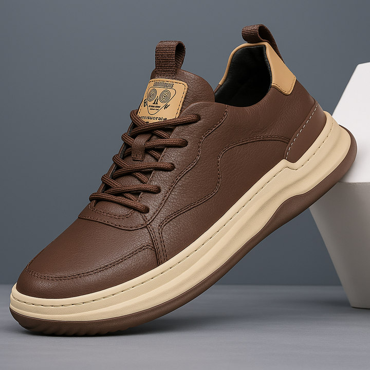 Men's Leather Low-Top Trainers – Hudson Smart Casual – view 7