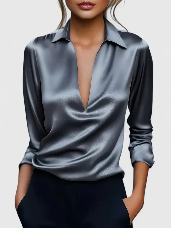 Women's Calvina Sophisticated Blouse - Versatile & Elegant