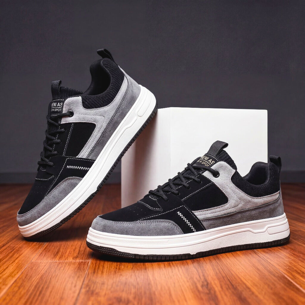 Men's Suede Sneakers – Retro Leather Trainers – Cushioned – view 7