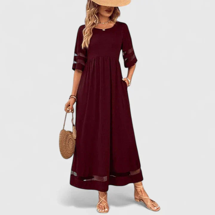 Women's Elegant Midi Dress - Versatile for Any Occasion