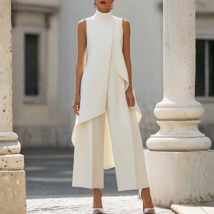 Women's Elegant Drop-Waist Jumpsuit - Effortless Chic