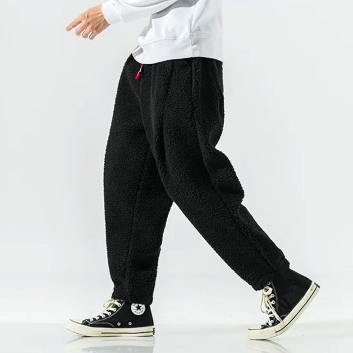Men's Lambswool Joggers – Warm Relaxed Fit Winter Trousers – view 6