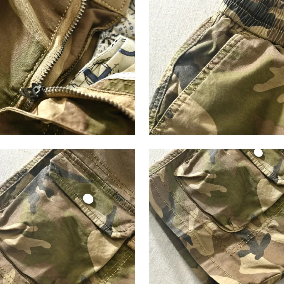 Men's Camo Shorts – Barcelona Relaxed Fit Summer Streetwear – view 6
