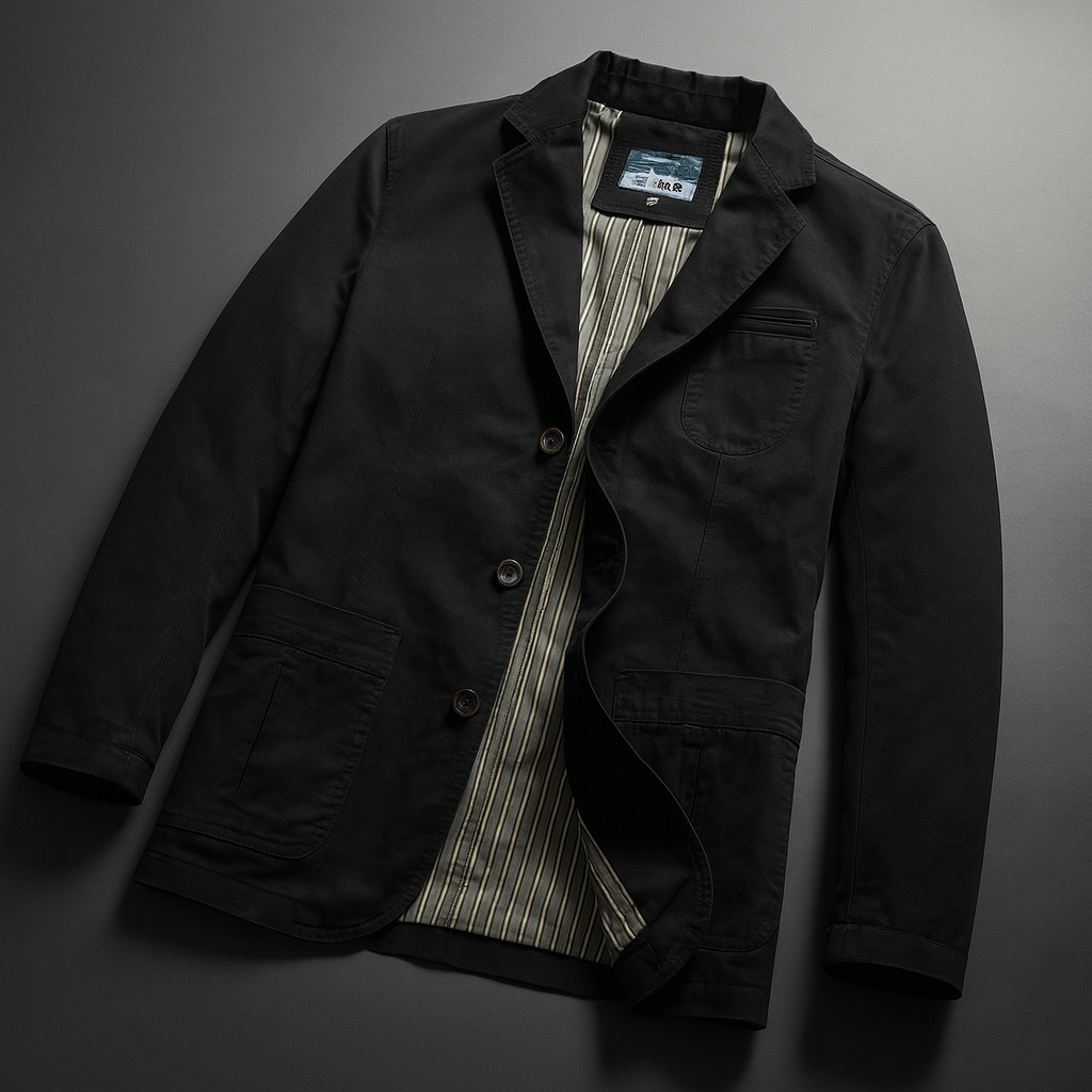 Men's Cotton Twill Blazer – Relaxed Smart-Casual Tailoring – view 5
