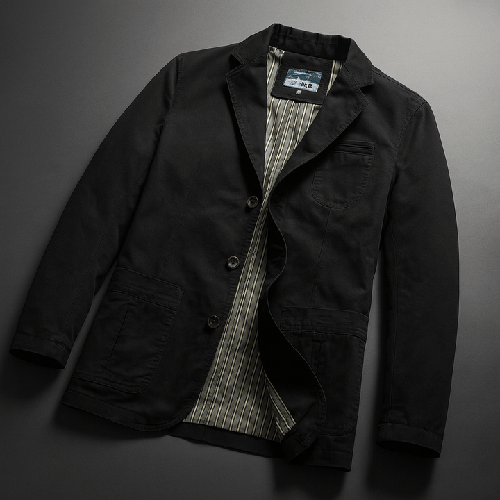 Men's Cotton Twill Blazer – Relaxed Smart-Casual Tailoring – view 5