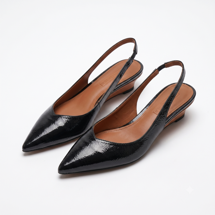 Women's Pointed Toe Slingback Heels - All-Day Comfort