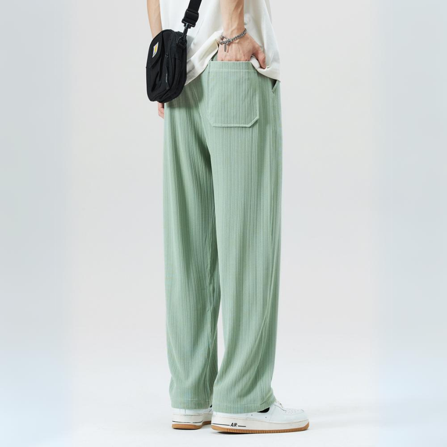 Men's Pleated Tailored Trousers – Elastic Waist Smart Casual – view 8