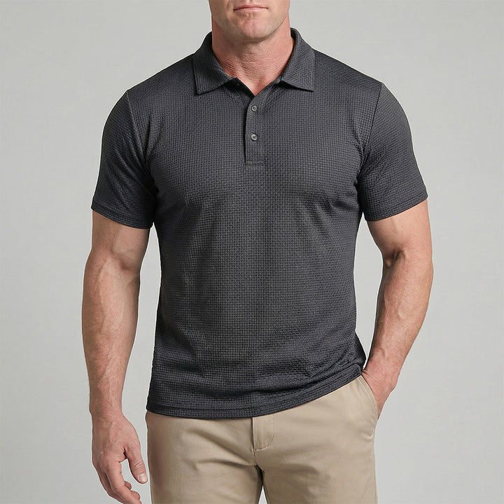 Men's Stretch Cotton Comfort Polo Shirt – Breathable Everyday Wear