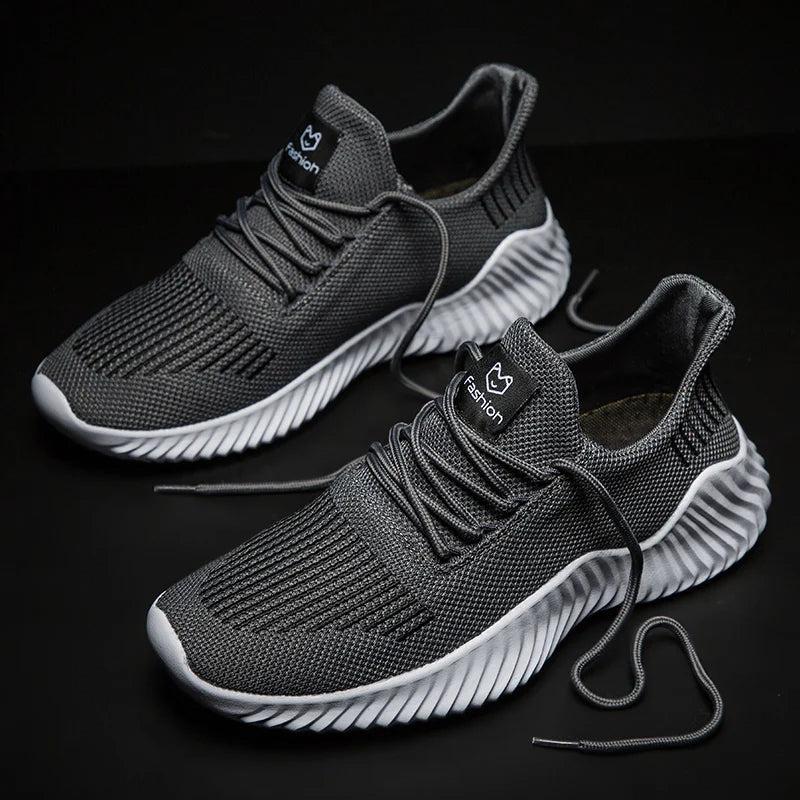 Men's Knit Trainers – Breathable Cushioned Everyday Sneakers