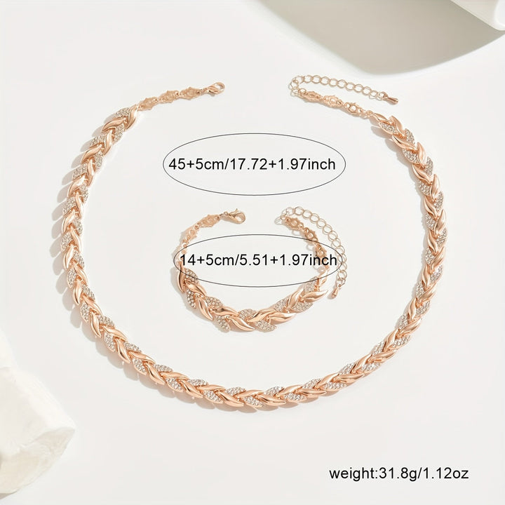 Women's Rhinestone Fish Tail Jewelry Set – Everyday Elegance
