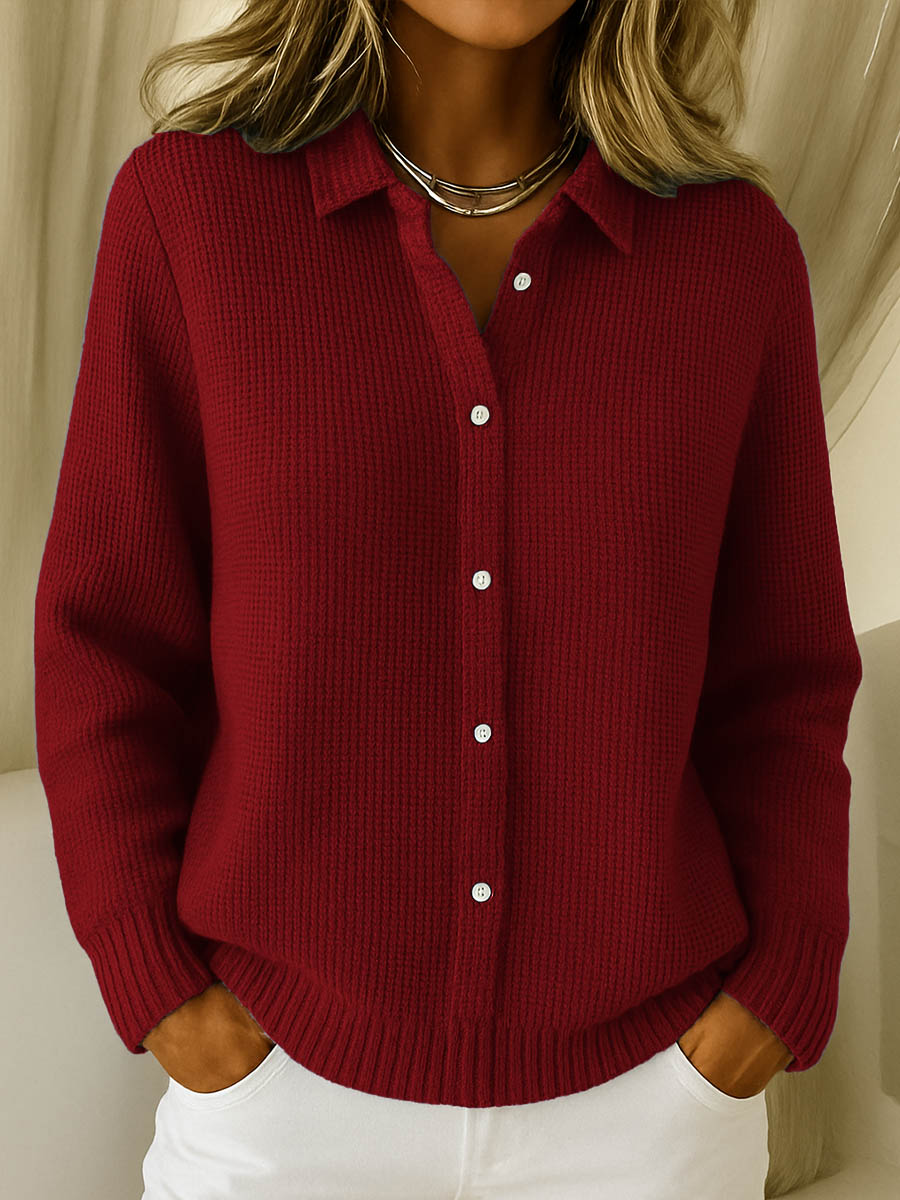 Women's Classic Knitted Button Cardigan – Timeless Comfort