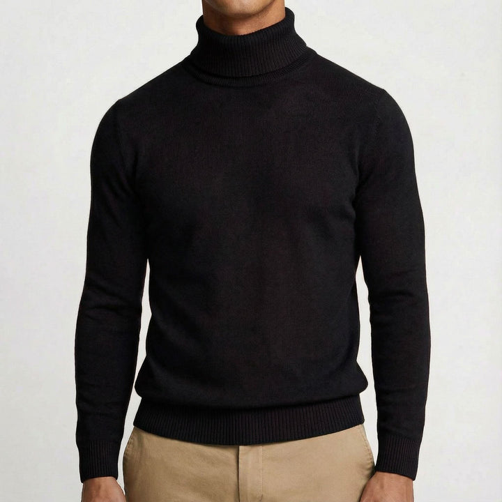 Men's Merino Wool Turtleneck Jumper – Warm Winter Knit – view 5