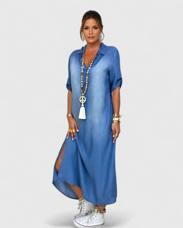 Women's Denim Dress - Effortlessly Chic & Comfortable