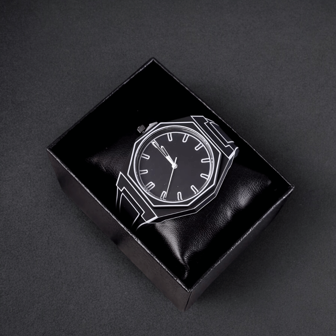 Unisex 3D Outline Watch with Silicone Strap – Water Resistant – view 5