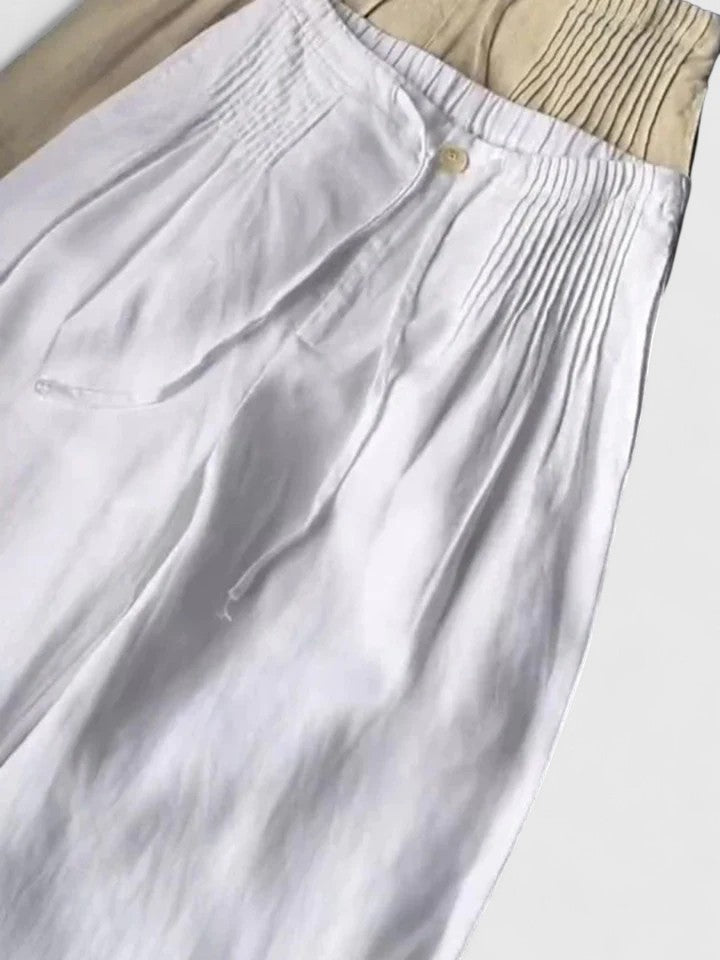 Women's Flowing Wide-Leg Pants - Effortless Everyday Elegance