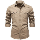 Men's Cotton Utility Overshirt – Heavyweight Workwear Shirt