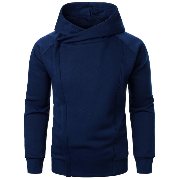 Men's Cotton-Blend Crossover Hoodie – Midweight Fleece Pullover – view 6