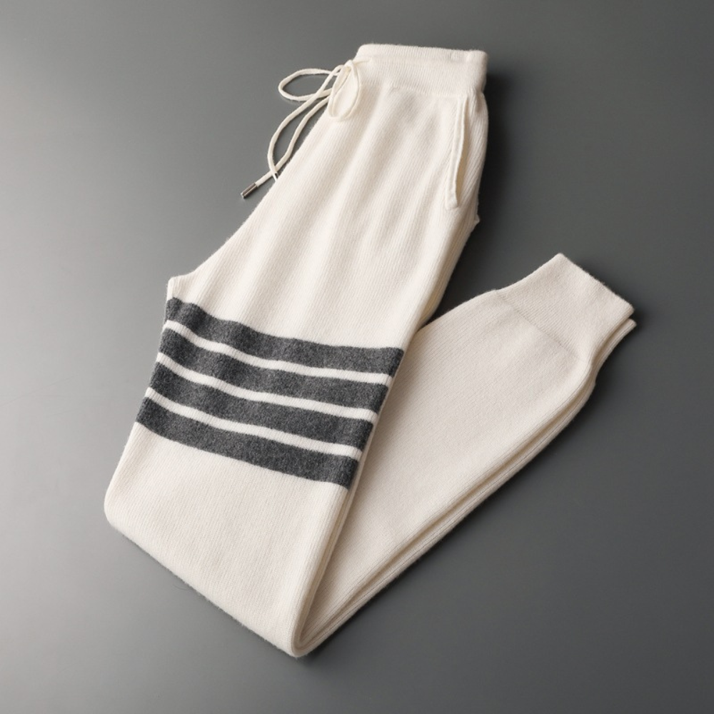 Men's Striped Knitwear Set – Relaxed Two-Piece Knit Co-Ord – view 7