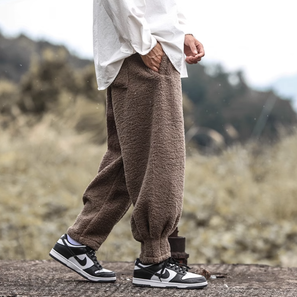 Men's Embroidered Joggers – Soft Japanese-Inspired Comfort – view 7