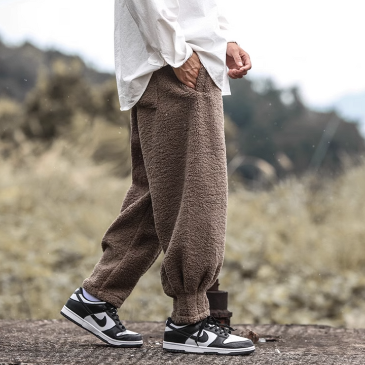 Men's Embroidered Joggers – Soft Japanese-Inspired Comfort – view 7