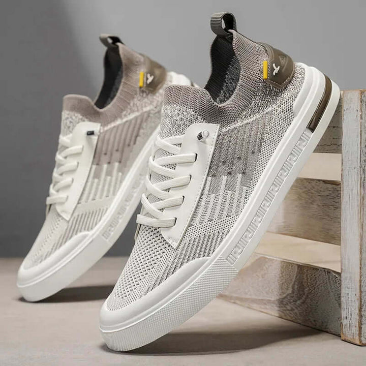 Men's Knit Trainers – Lightweight Cushioned Everyday Sneakers – view 3