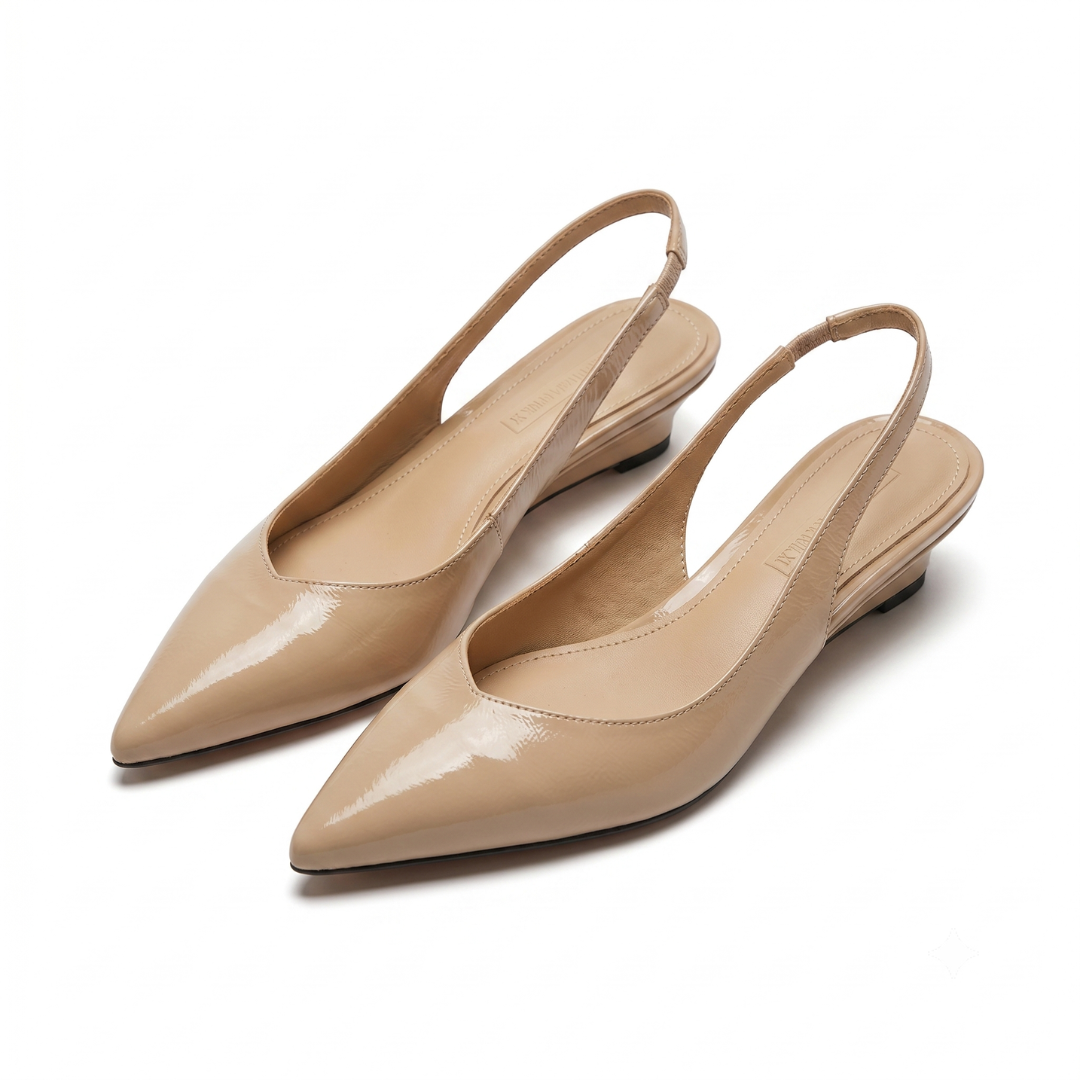 Women's Pointed Toe Slingback Heels - All-Day Comfort