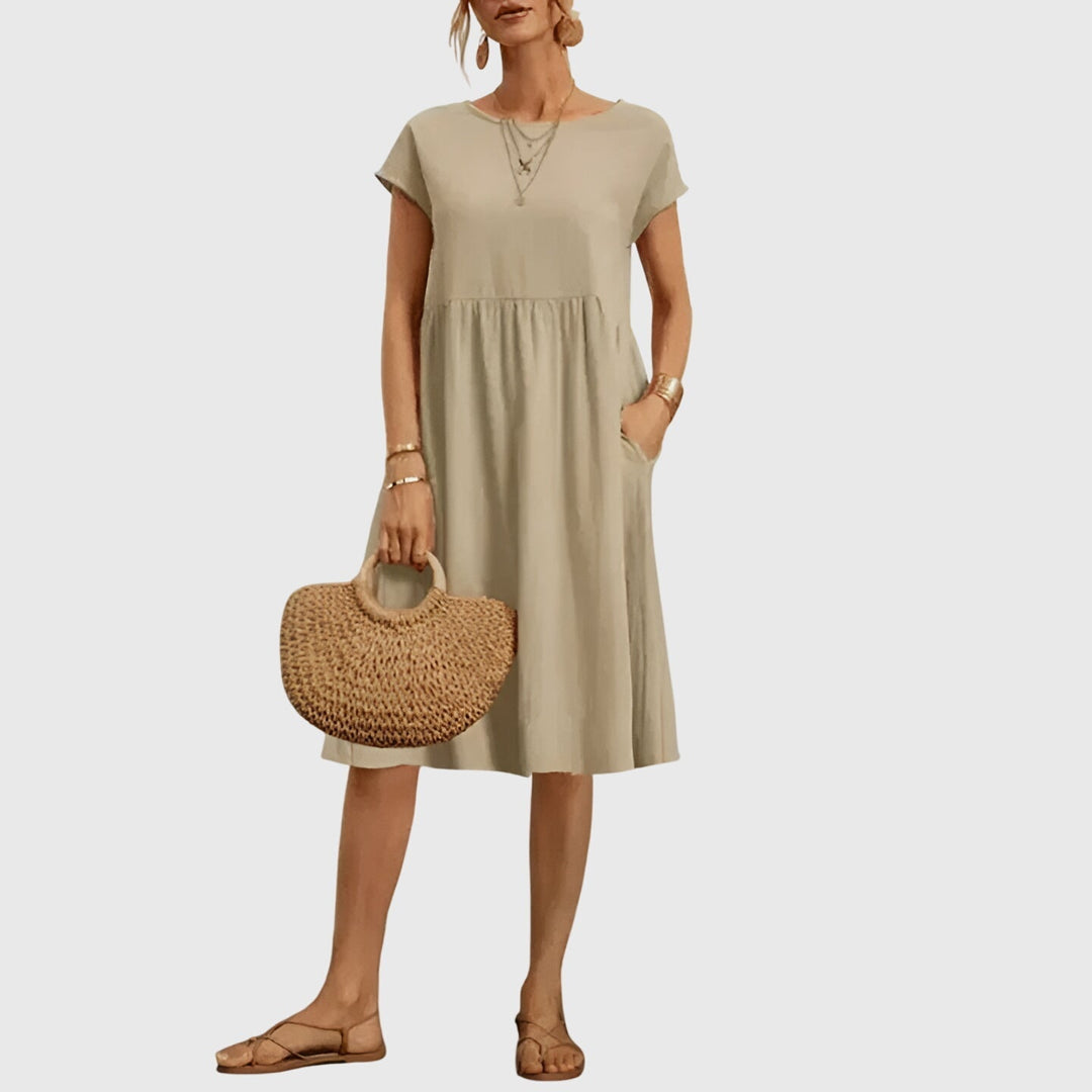 Women's Mirabel Elegant Spring Dress - Effortless Day to Night