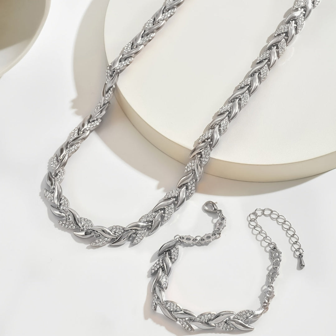 Women's Rhinestone Fish Tail Jewelry Set – Everyday Elegance