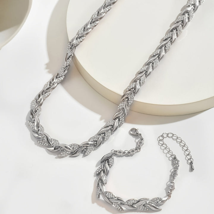 Women's Rhinestone Fish Tail Jewelry Set – Everyday Elegance