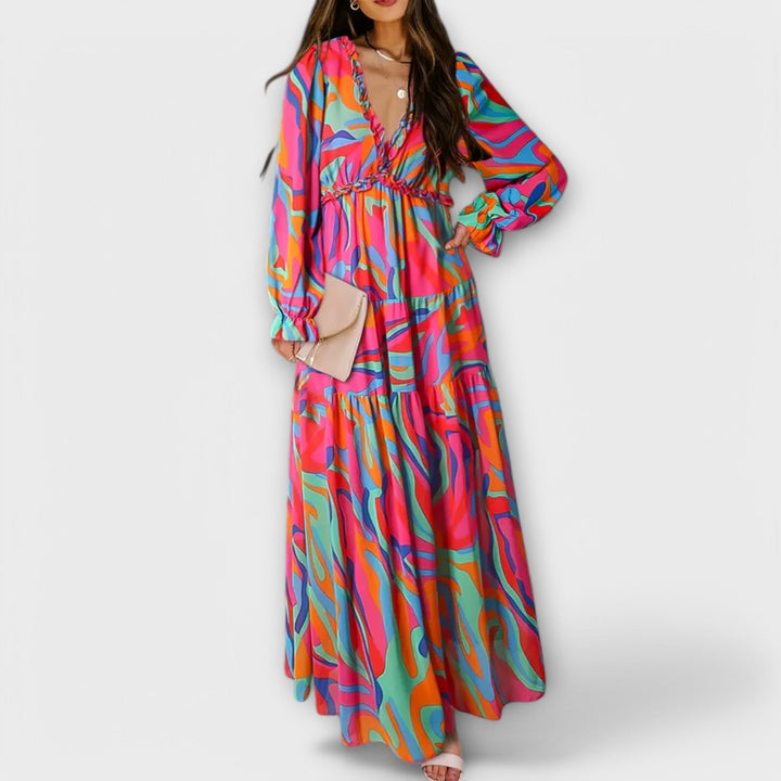 Women's Floral Maxi Dress – Elegant, Versatile Day-to-Night