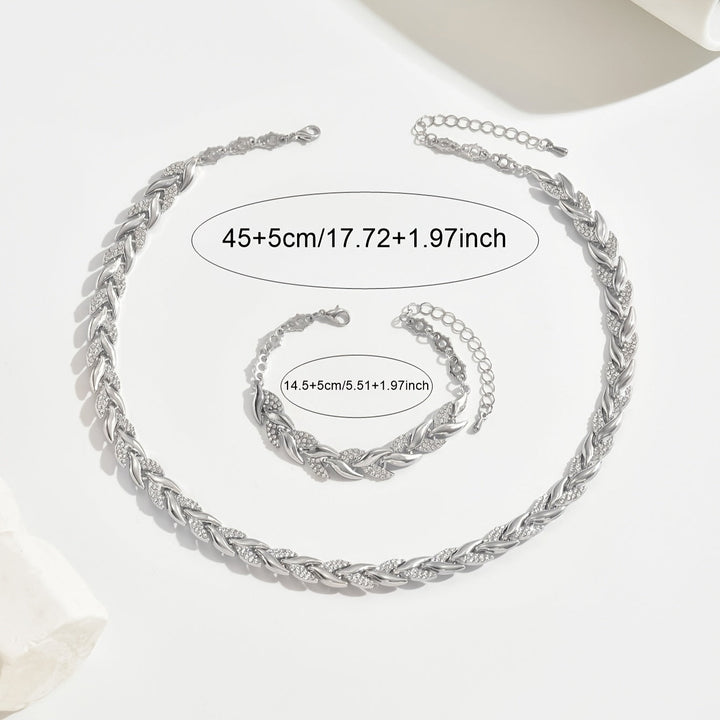 Women's Rhinestone Fish Tail Jewelry Set – Everyday Elegance